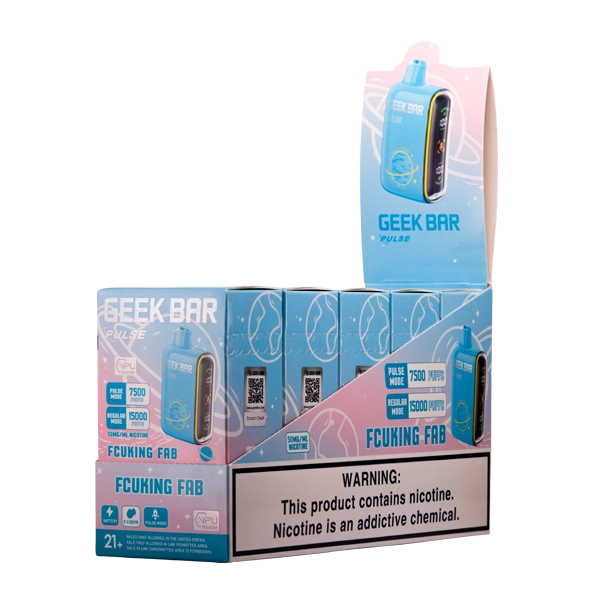 hands checking geekbar logo authenticity under LED light