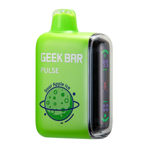 geek bar sour gush flavor review Sour Apple Ice Geek Bar Pulse 15k with icy blue detailing