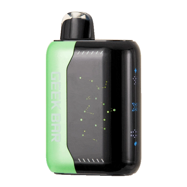 geek bar sour gush flavor review Sour Apple Ice Geek Bar Pulse X 25k with adjustable airflow rings visible